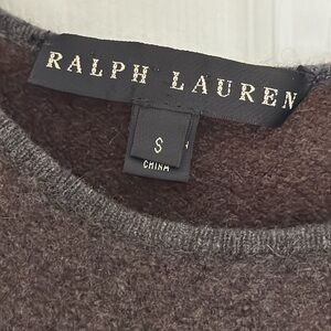 Ralph Lauren very soft brown wool dress size small